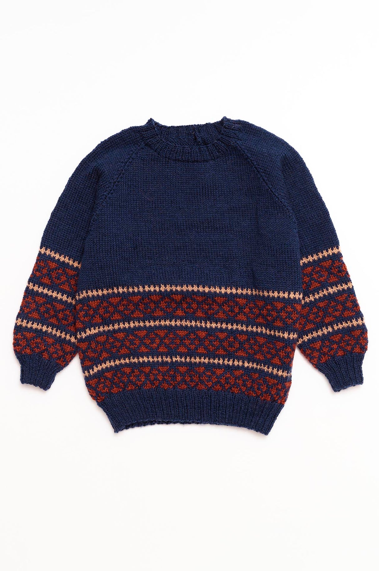 Mønsterstrikket bluse