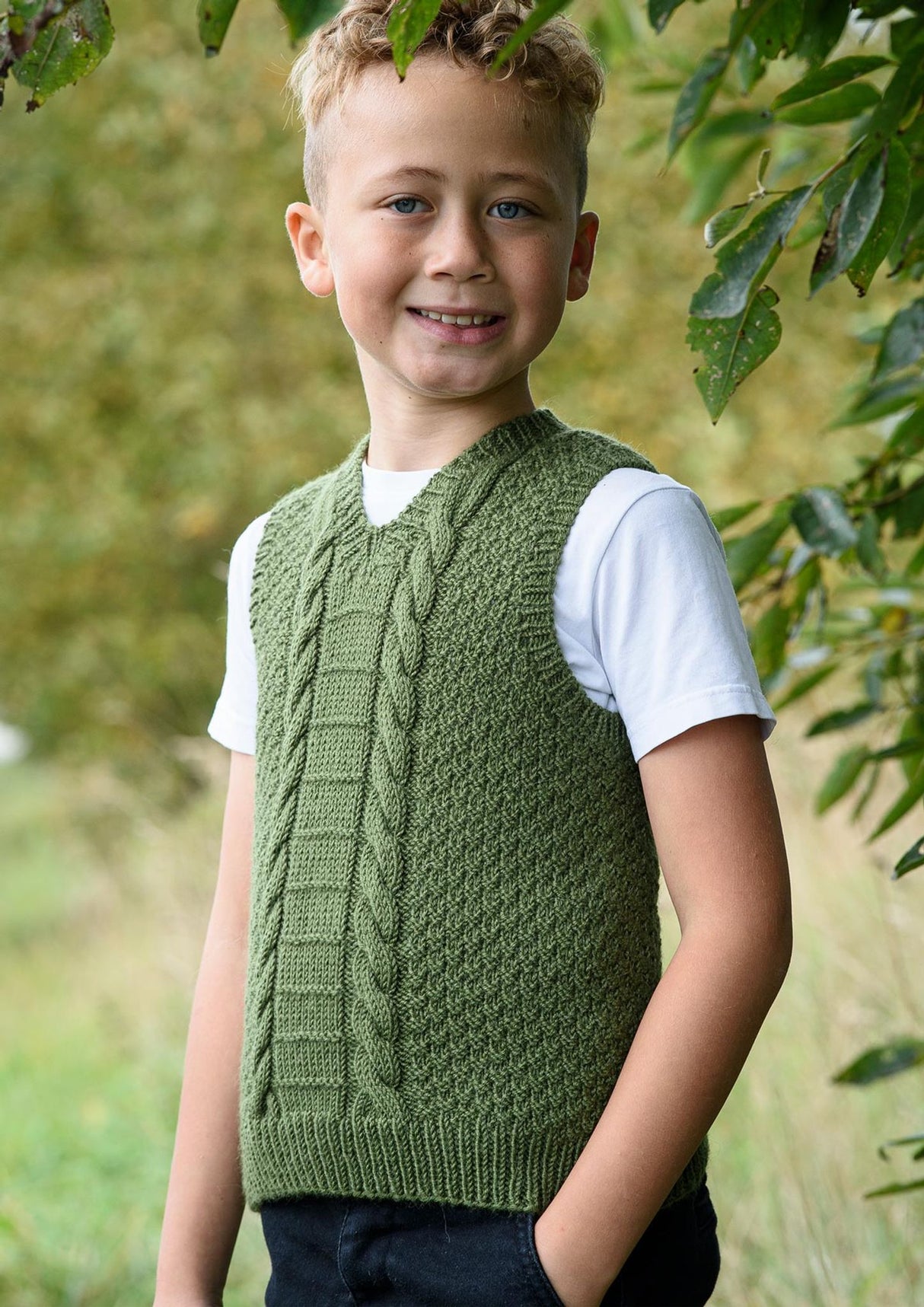 Børnevest med snoninger