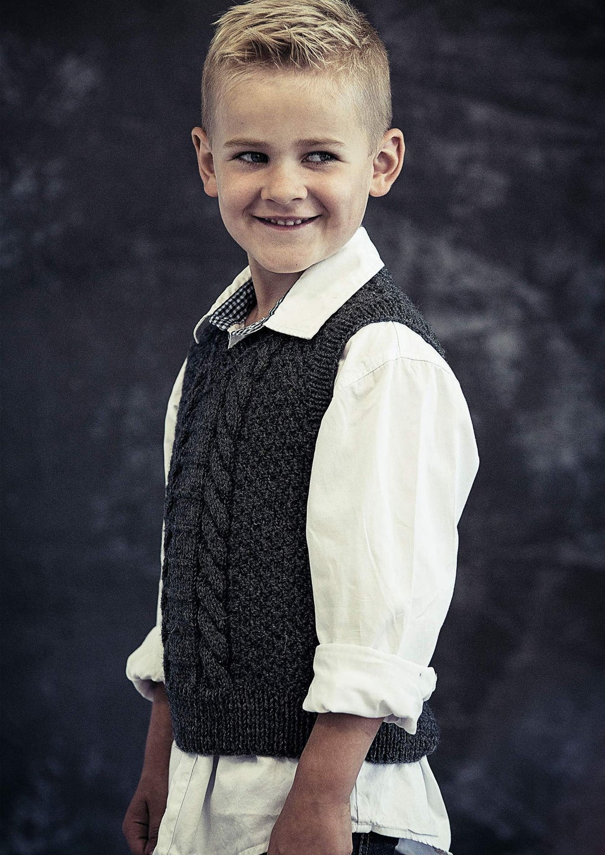 Børnevest med snoninger