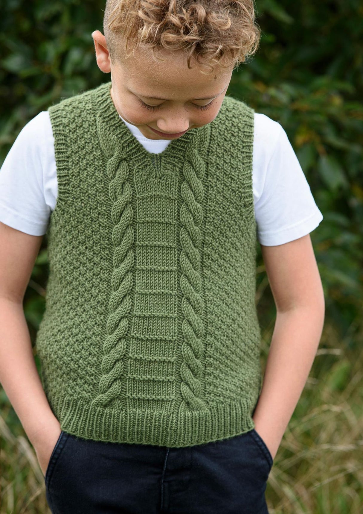 Børnevest med snoninger