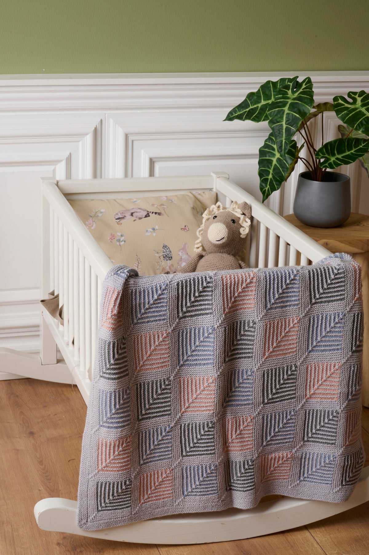 Babytæppe i dominostrik #2