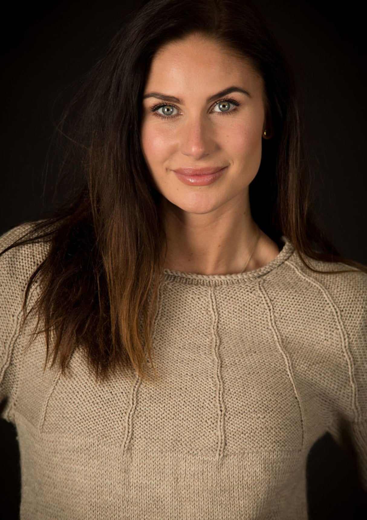 Sweater med ballonærmer/alm. ærmer