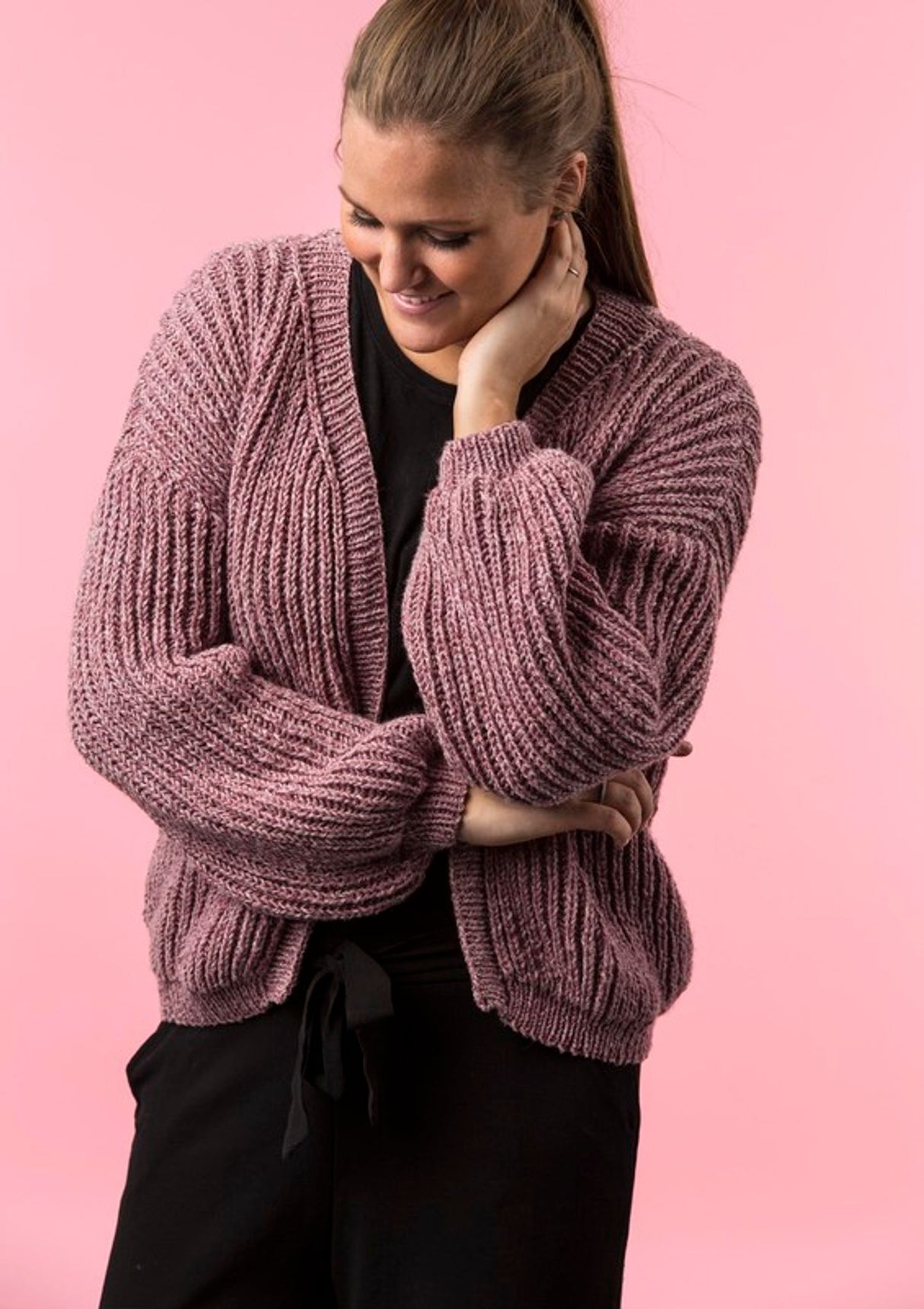 Patentstrikket cardigan