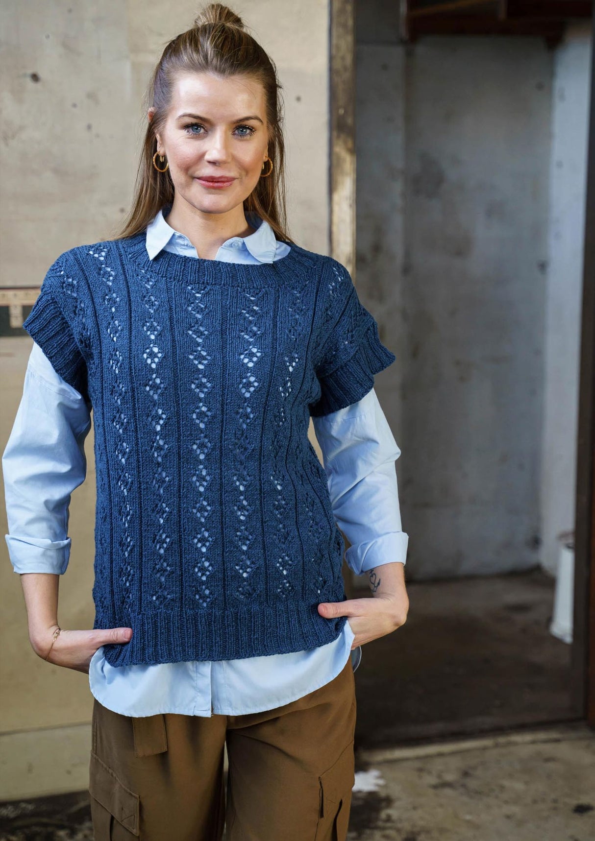 Vest med hulmønster