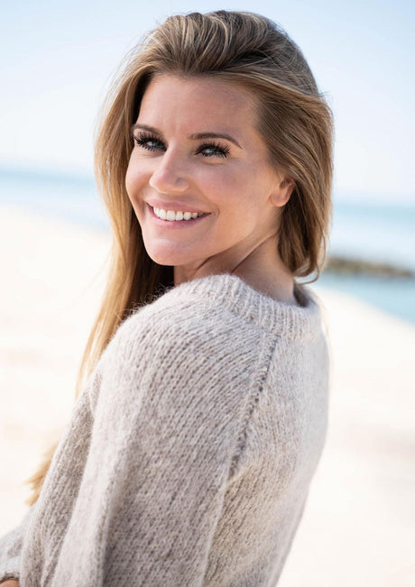 Sweater med ballonærmer