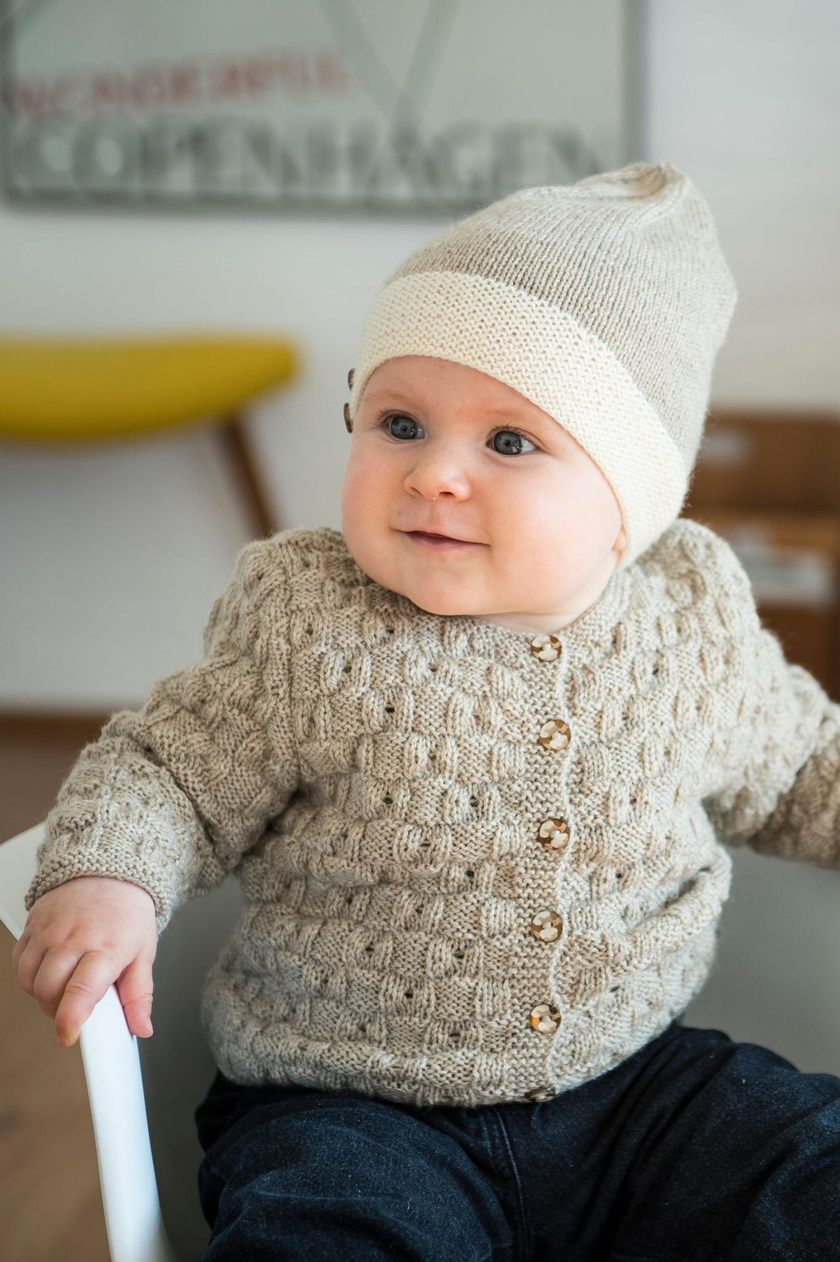 Trøje med firkanter