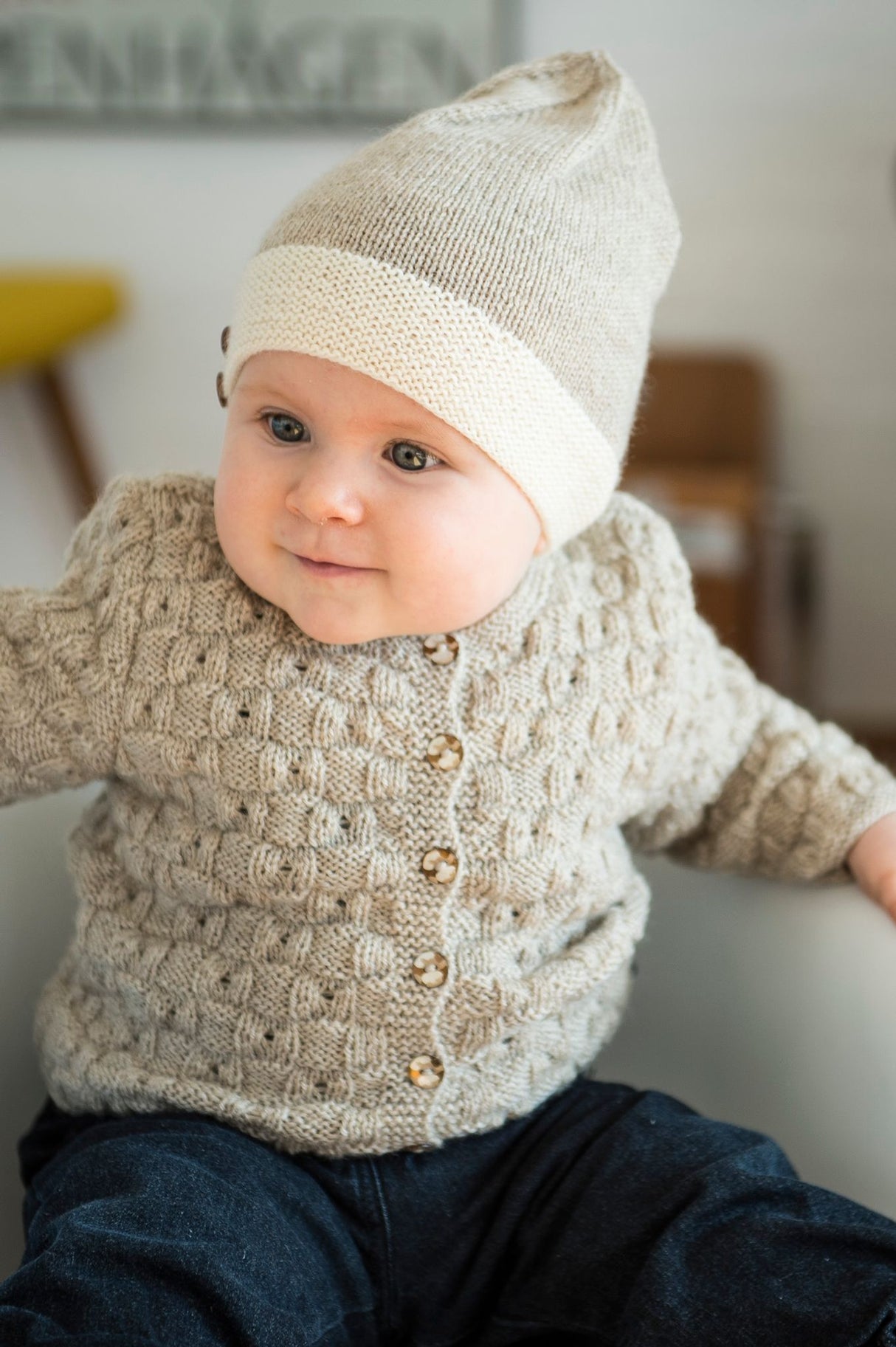 Trøje med firkanter