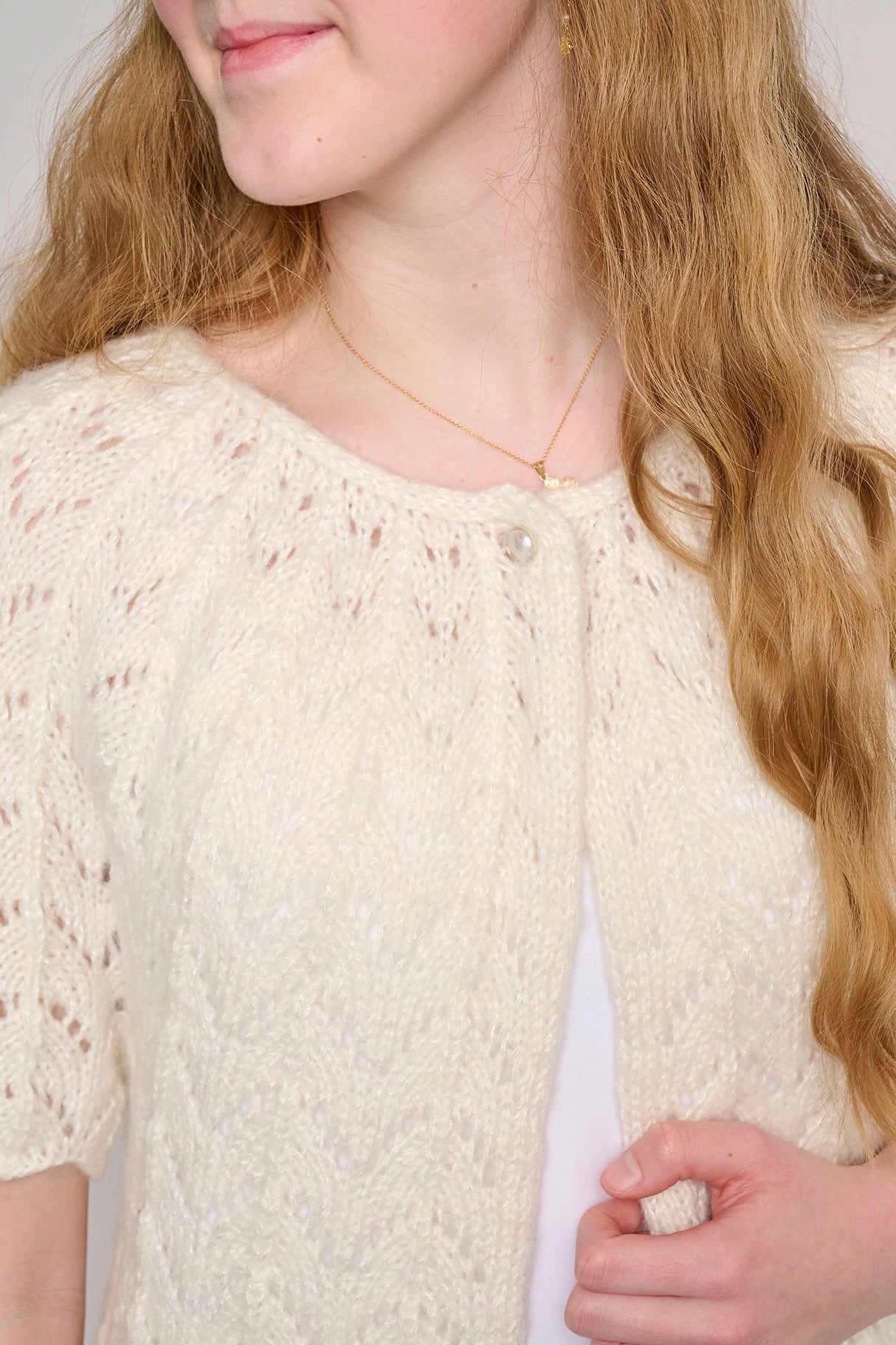 Bolero med hulmønster