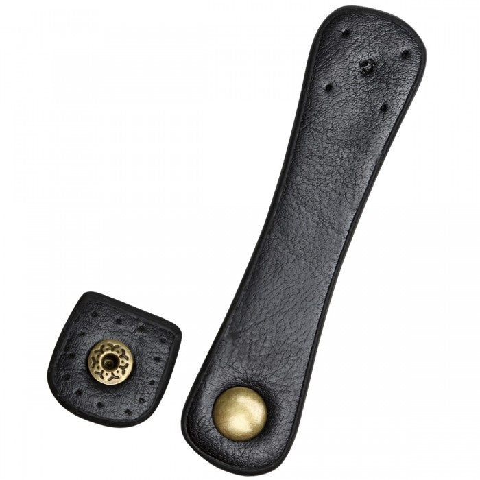 Go Handmade Rem med Tryklås i PU-Læder 11 x 1,8cm Sort