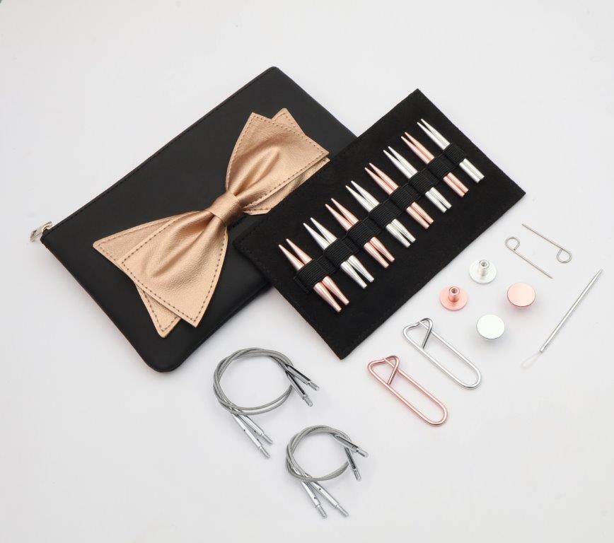 KnitPro Sæt - Mini Buket Udskiftsbar Rundpindesæt Aluminium 3.00-6.00mm