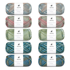 ANYDAY Cotton 8/4 Print Colorbag 10-pak