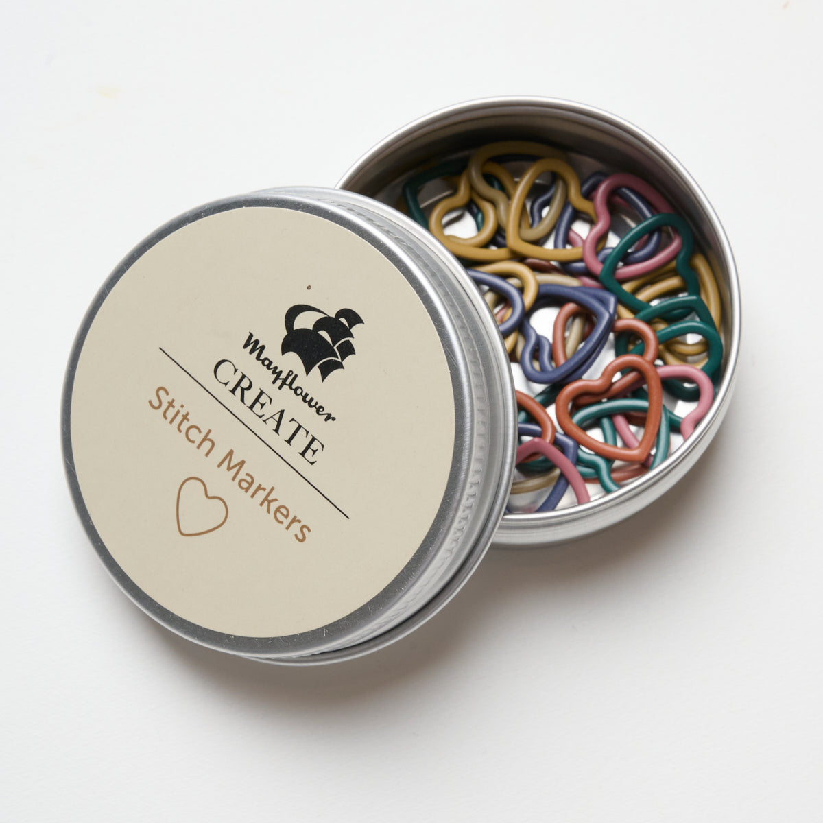 Mayflower Create Maskemarkører Metal Hjerteformet 42 stk. - Mix 2