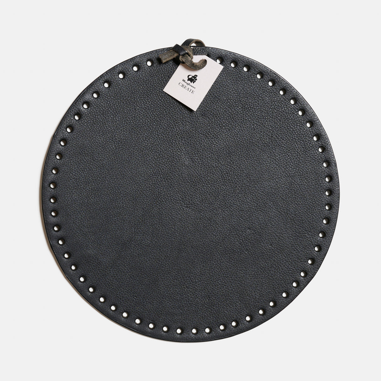 Mayflower Create læderbund - Rund - Sort 15-25cm