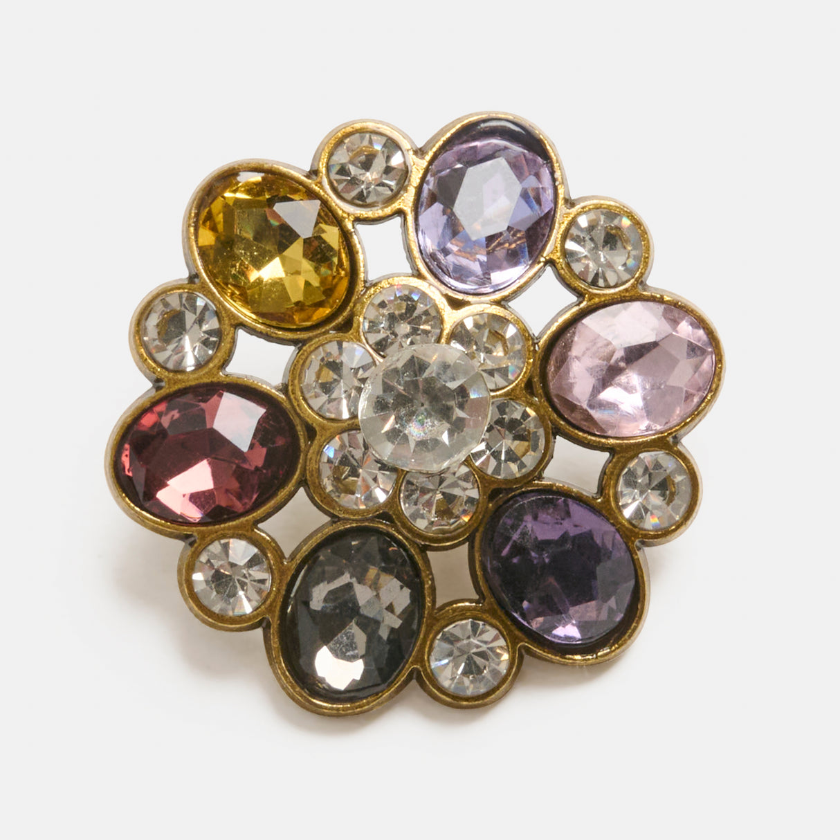 Mayflower Create Knapper - Rhinsten - Multi - 28 mm (1 stk.)