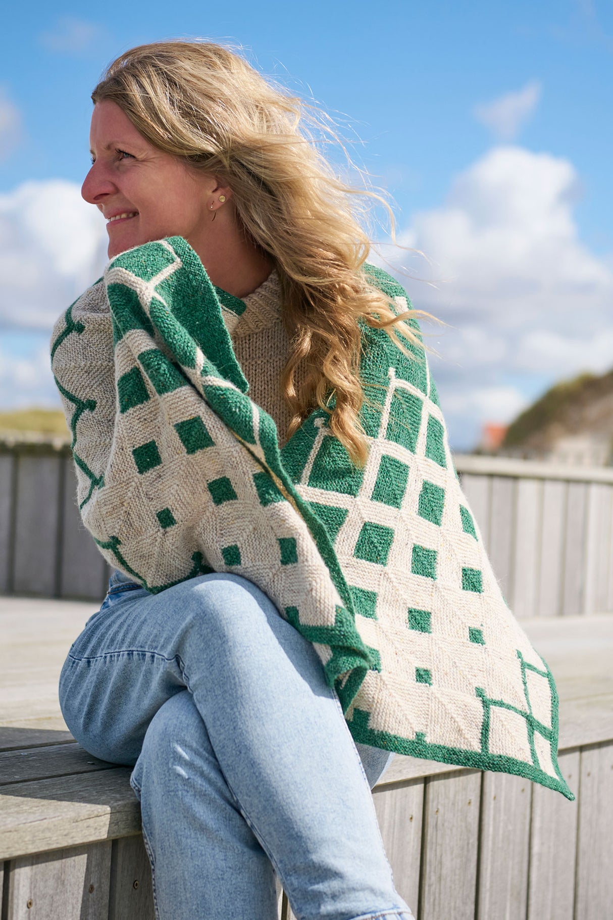 Brændenælde tørklæde Opskrift