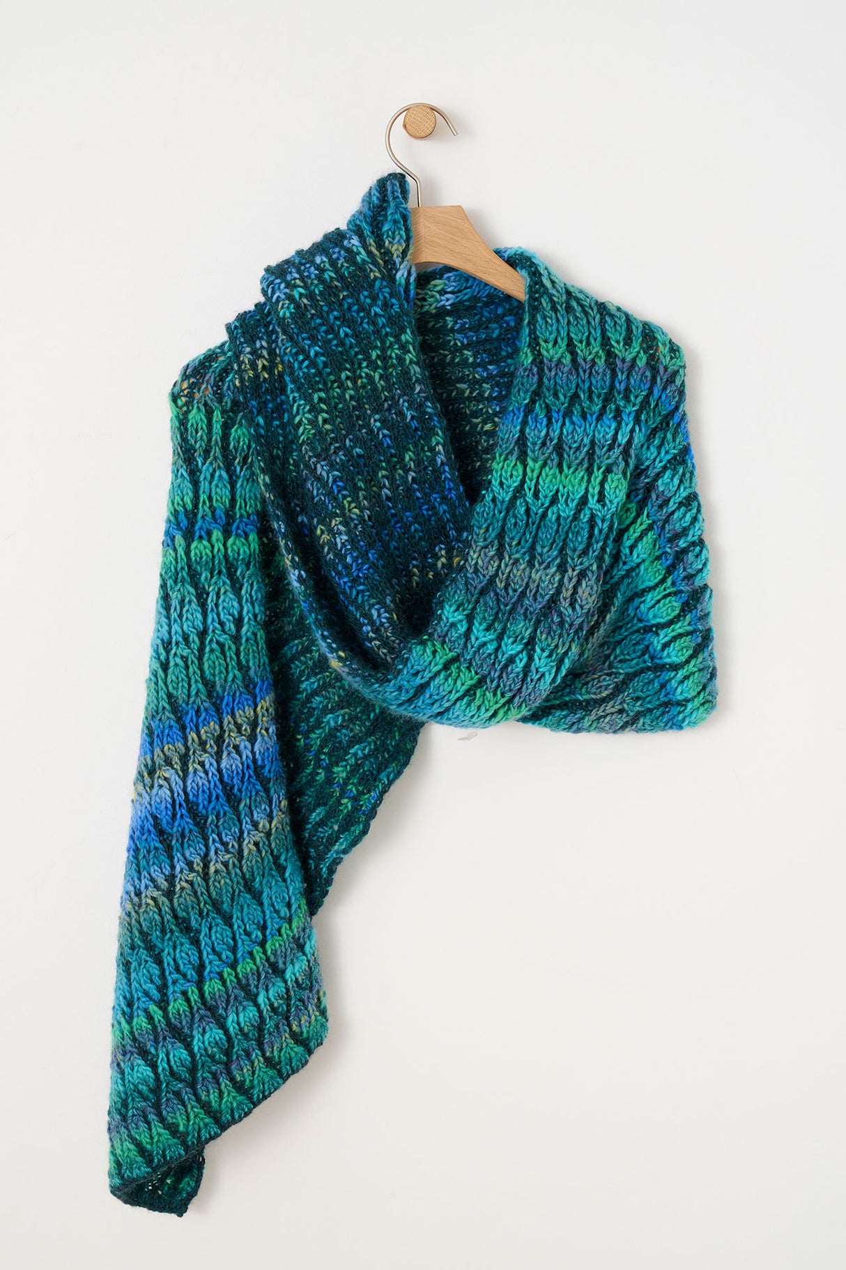 Maxima sjal i patentstrik