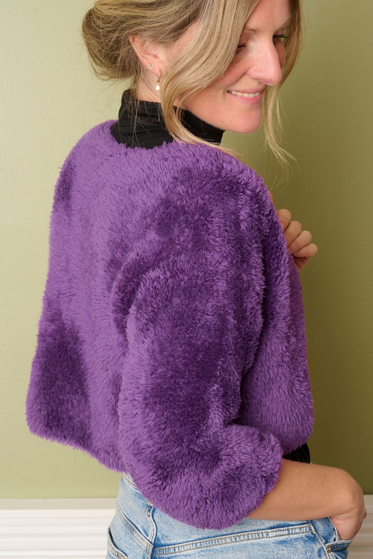 Jakke i Fake Fur Opskrift