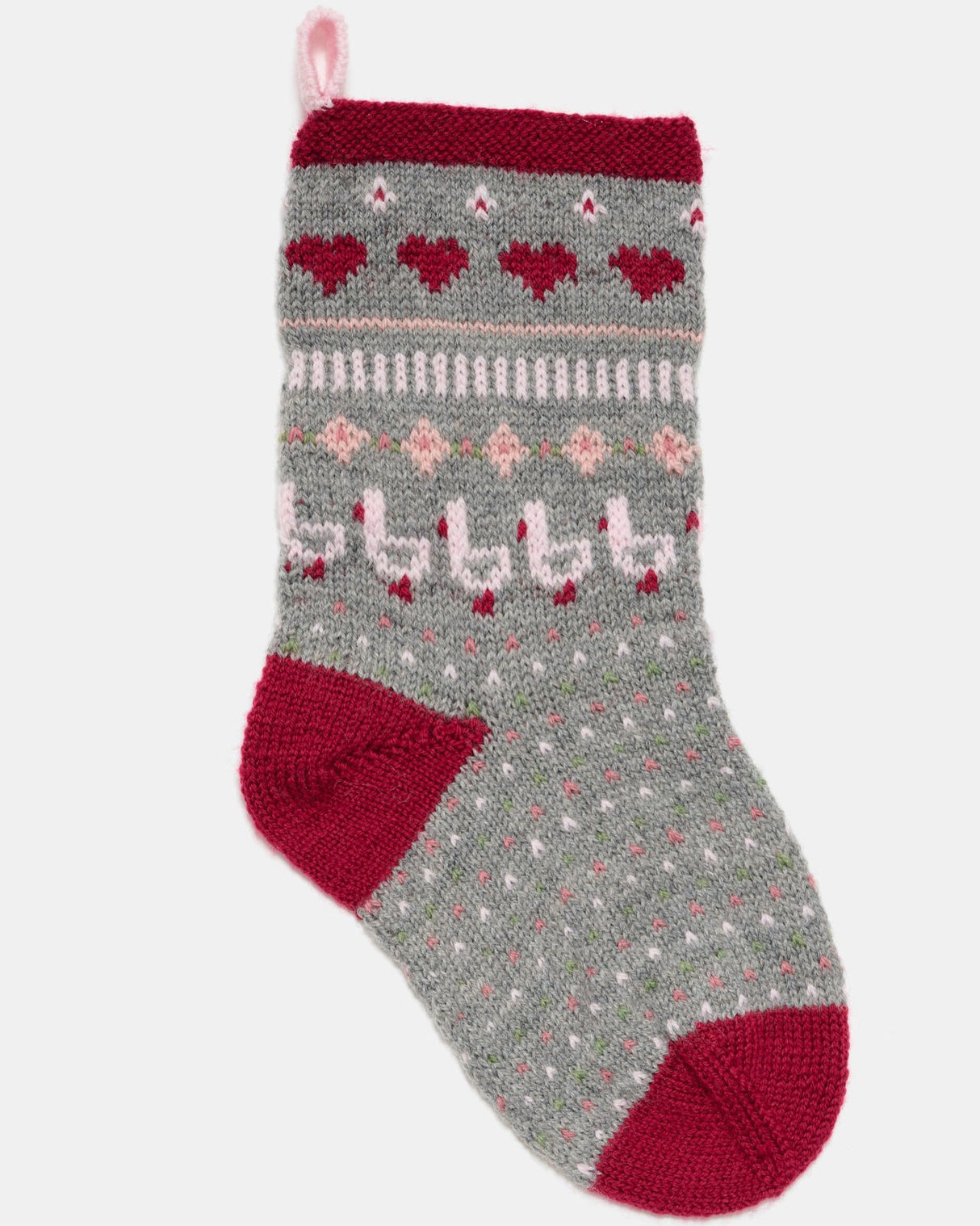 LF02 - Strikket julesok med julegæs