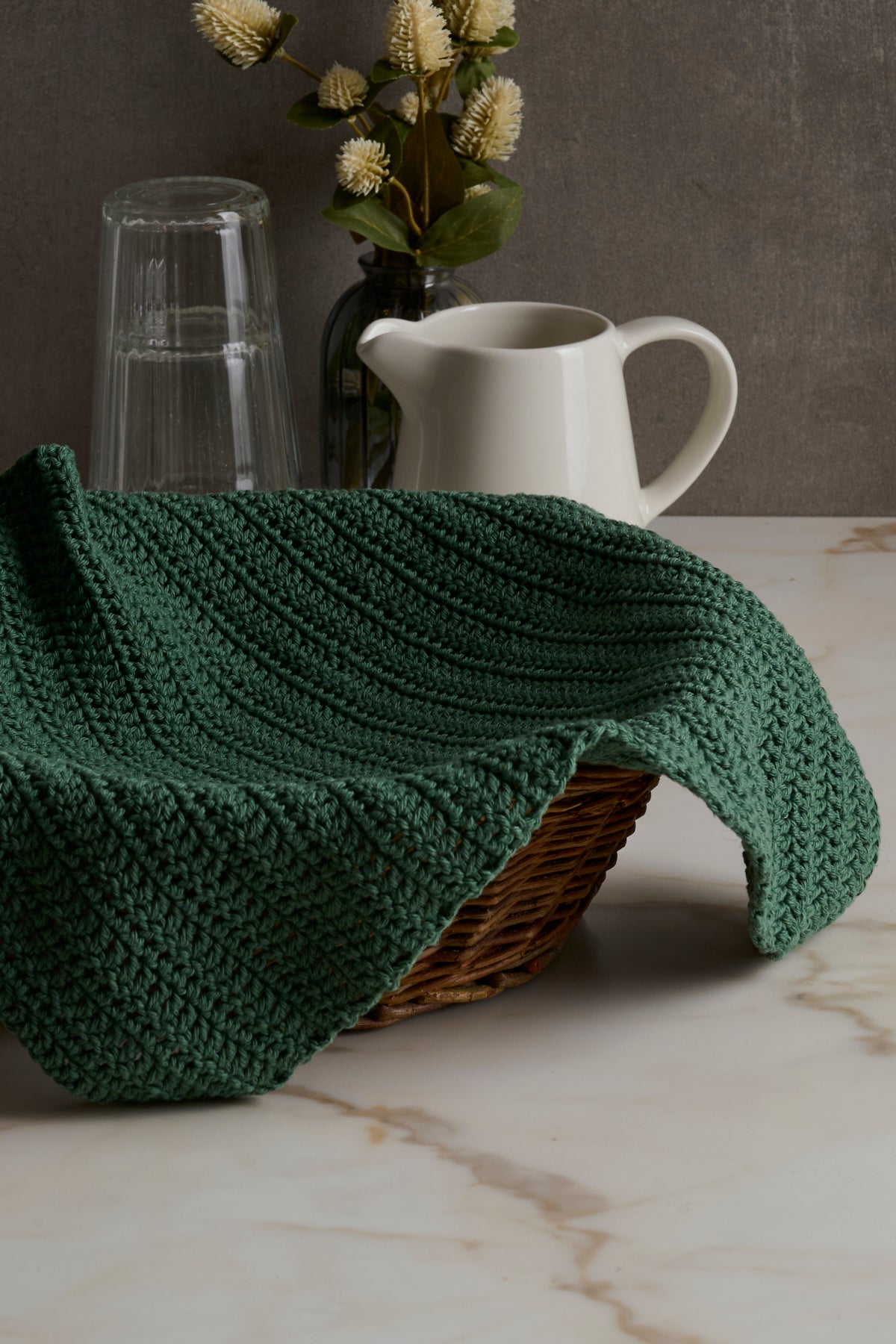 Enkel hæklet brødserviet