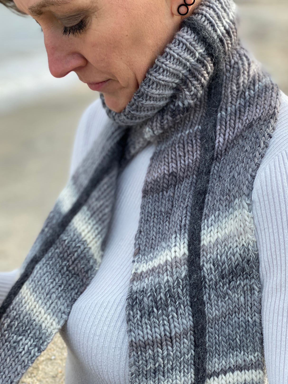 FR101 - Tørklæde med rullekrave Opskrift