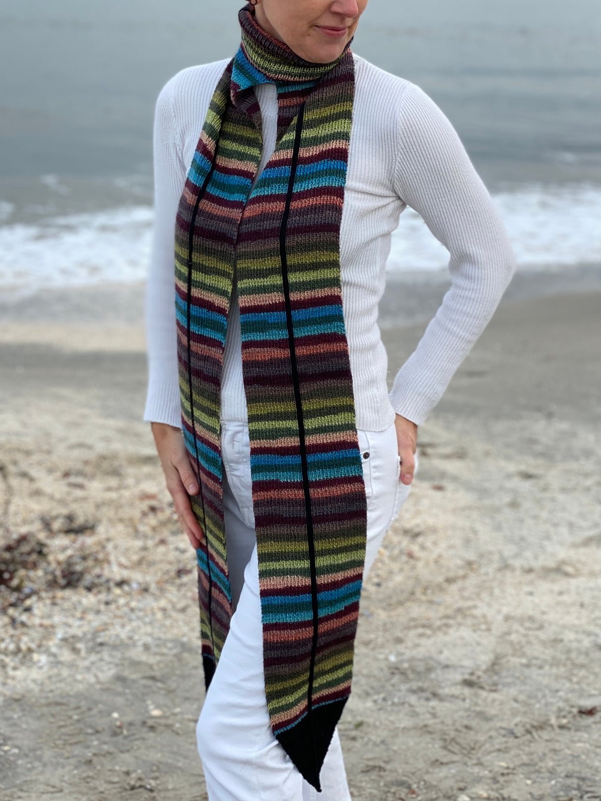 FR112 - Tørklæde med rullekrave Opskrift