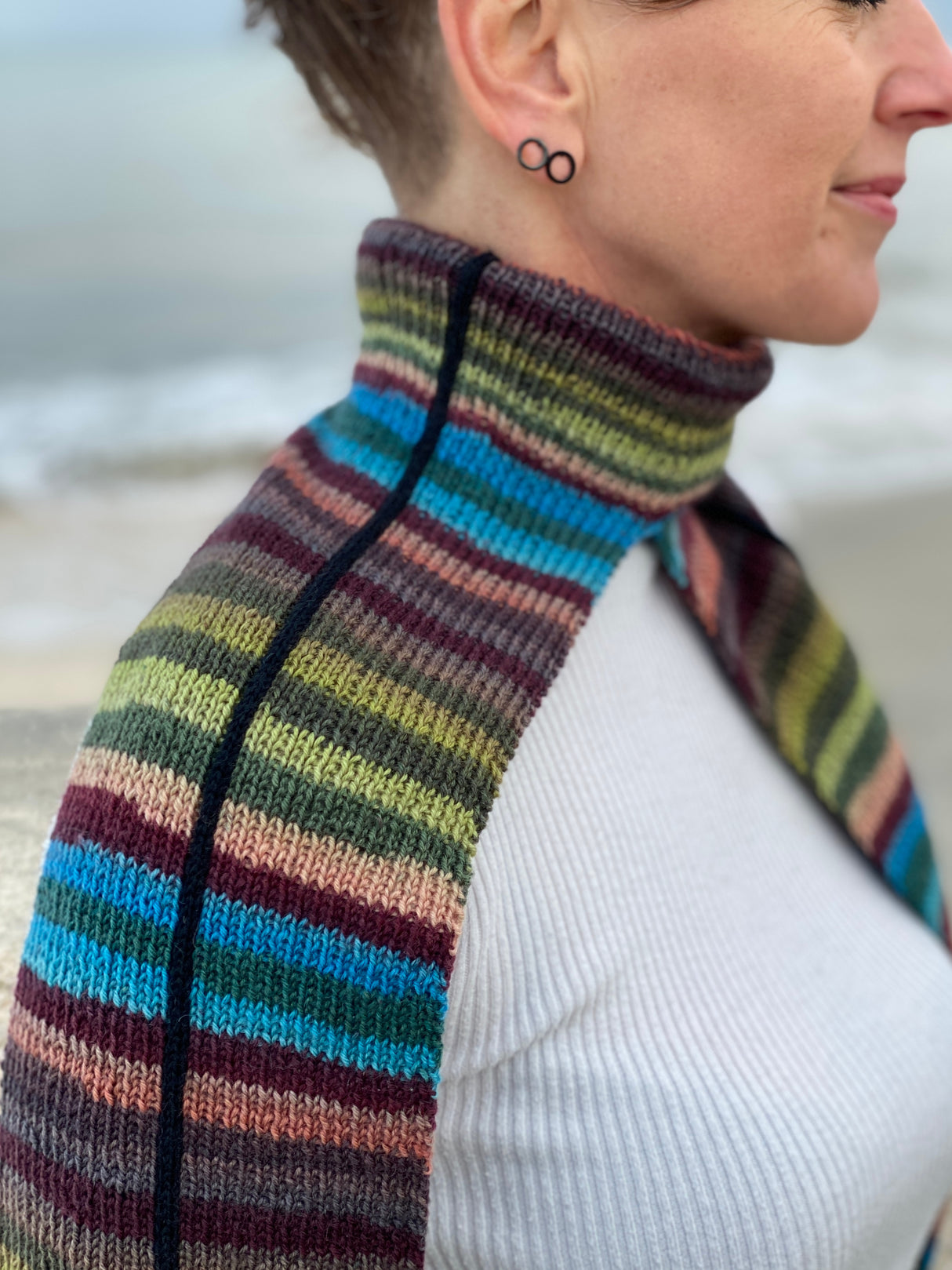 FR112 - Tørklæde med rullekrave Opskrift