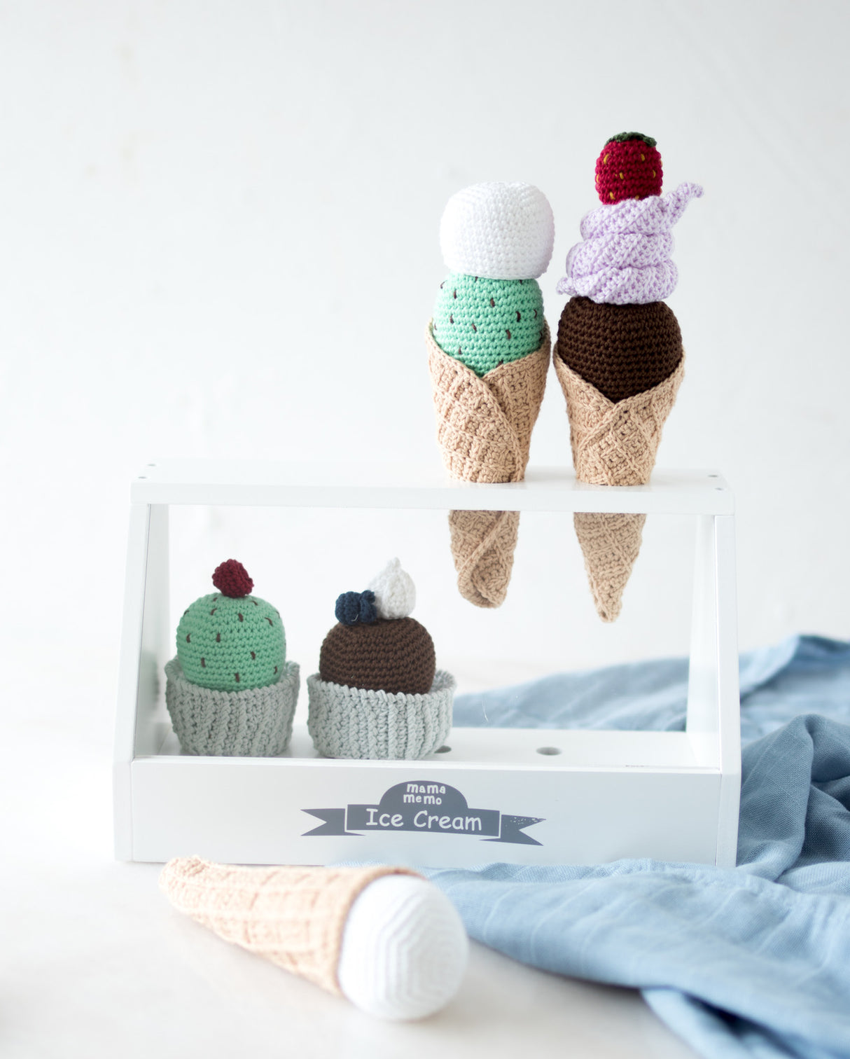 Isvaffel med hjemmelavet is