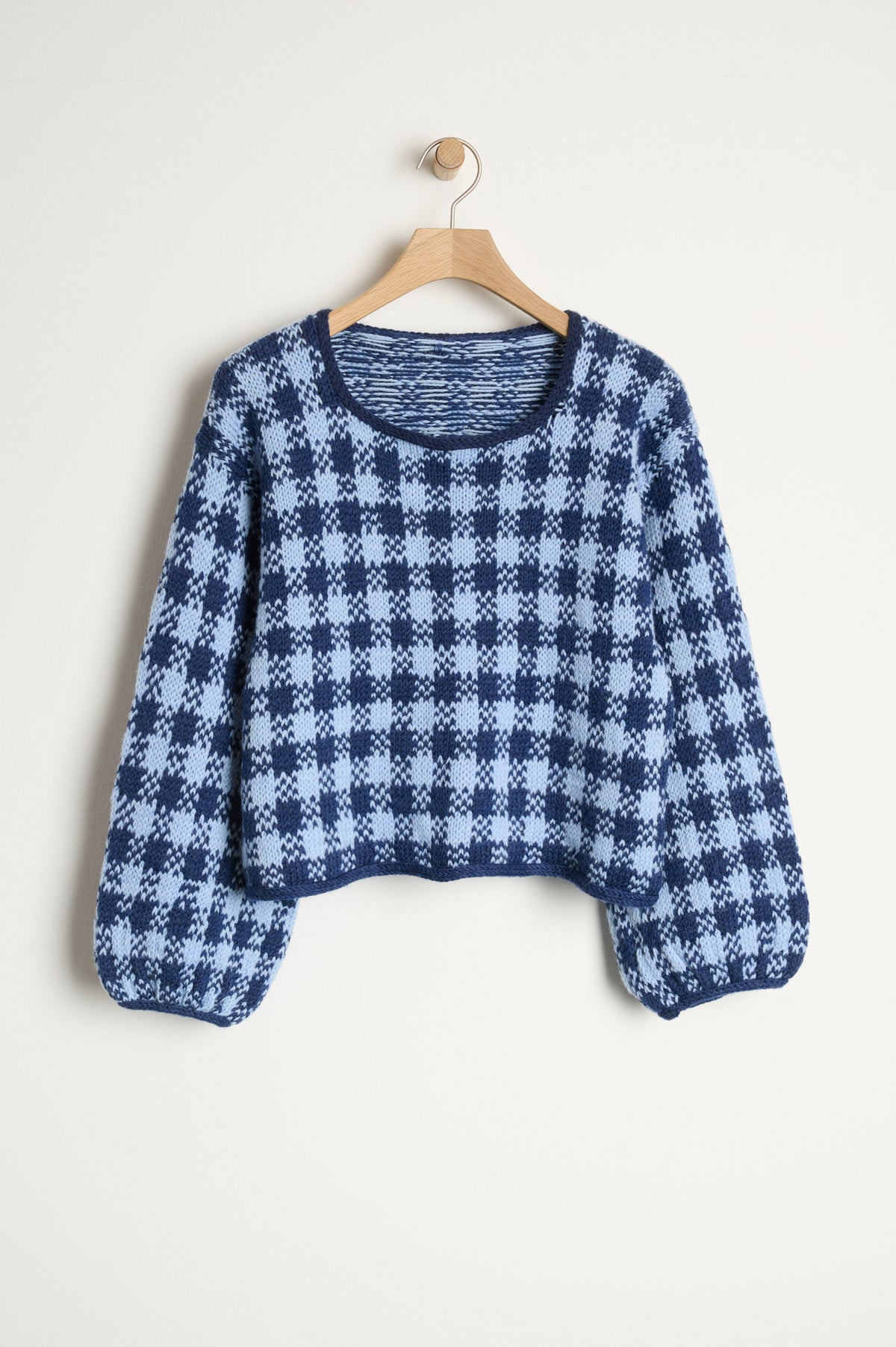 Gingham sweater