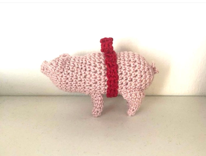 Hæklet marcipangris