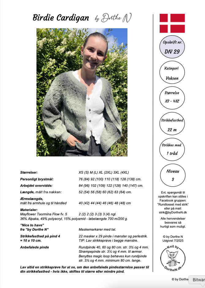 DN26 Birdie Cardigan