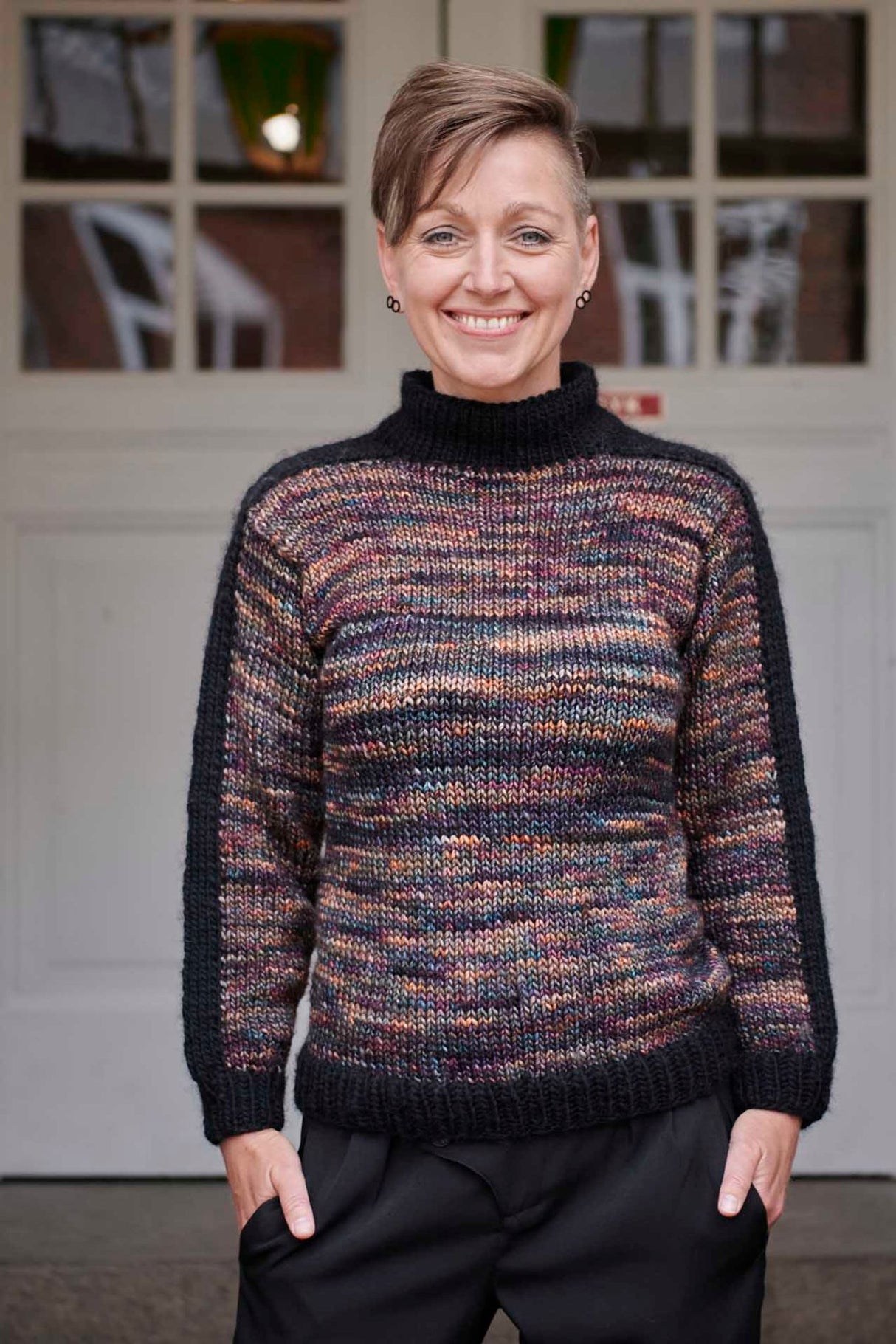 FR2 - Montreal sweater med ærmestribe Opskrift