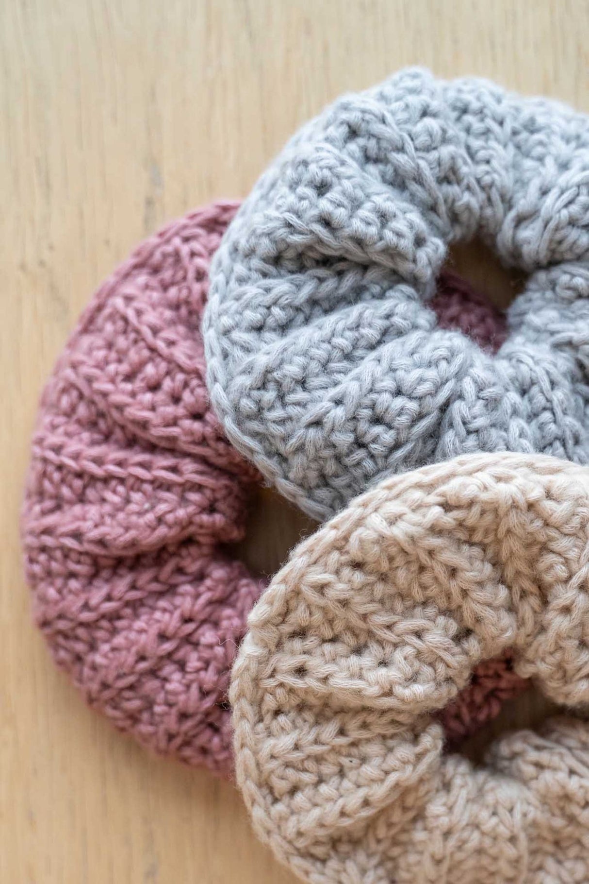 Hæklede scrunchies