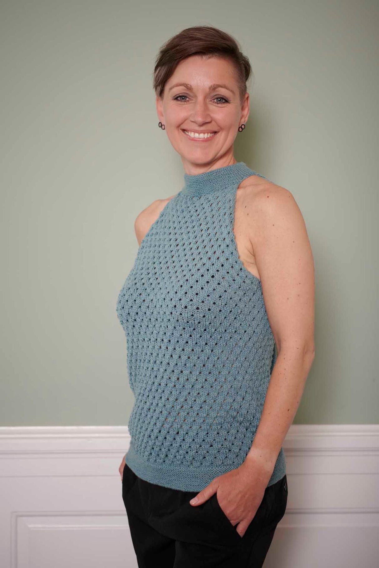 FR11 - Top med bindebånd Opskrift