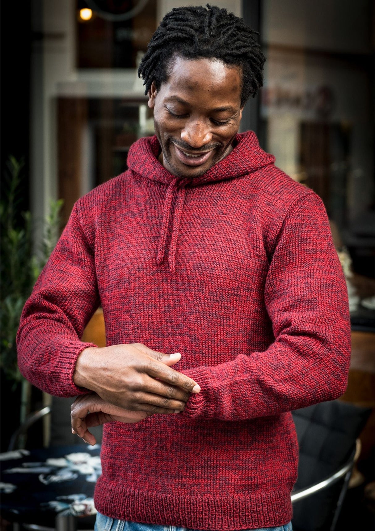 Hættetrøje til mænd