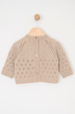 Cardigan med hulmønster - Cashmere Style Opskrift