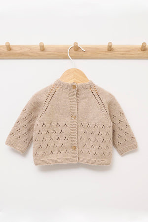 Cardigan med hulmønster - Cashmere Style Opskrift