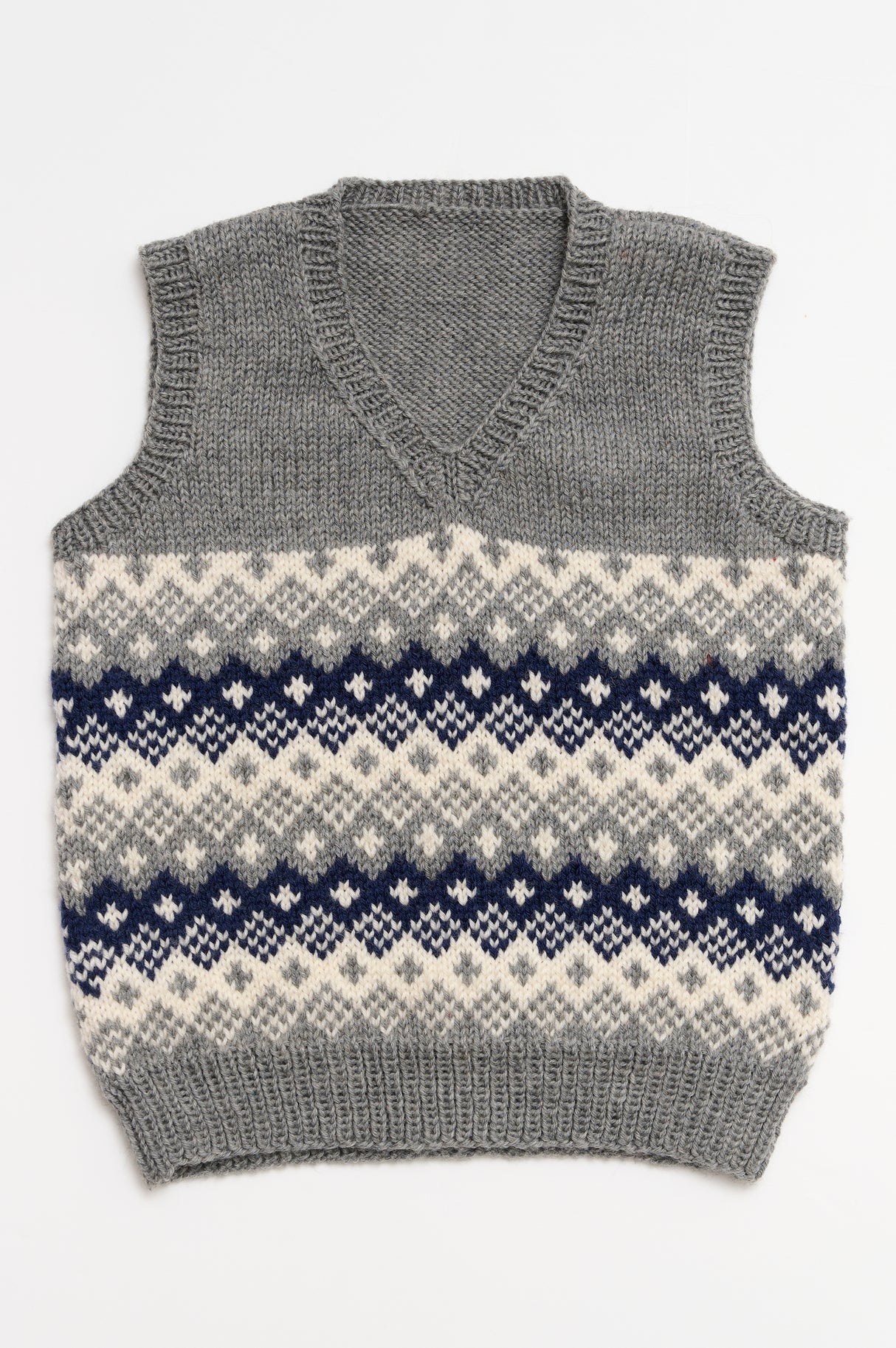 Vest i fair isle mønster