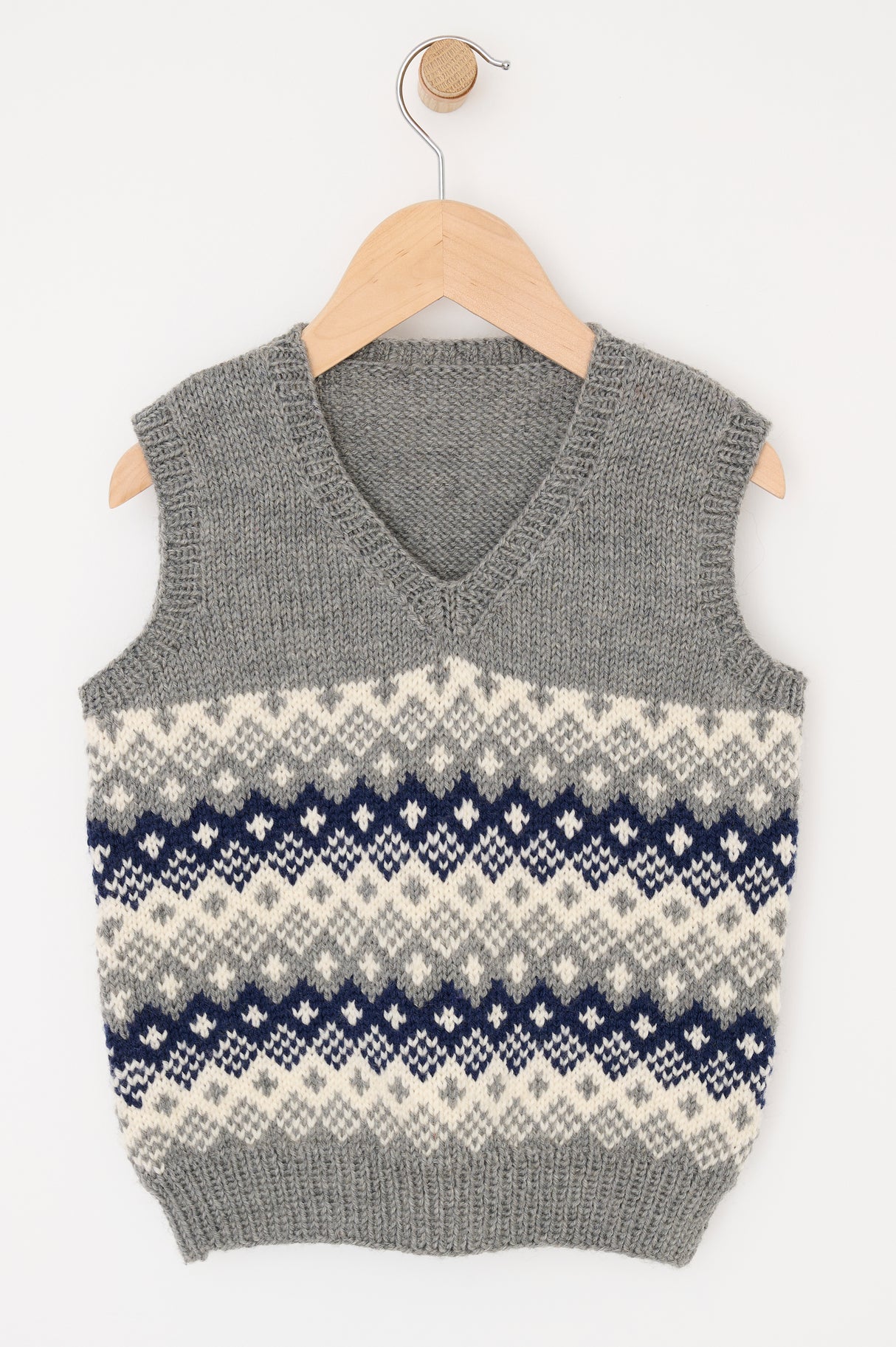 Vest i fair isle mønster