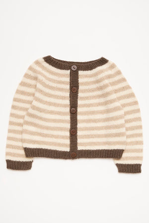 Cardigan med striber Opskrift