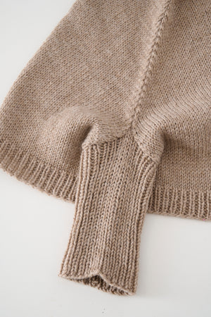 Poncho med ærmer Opskrift