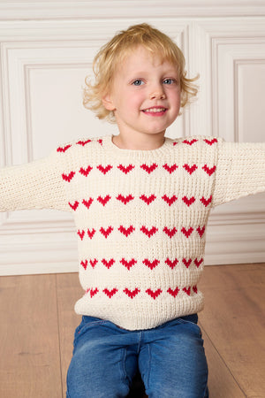 Hjertebluse junior Opskrift