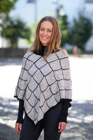 Elvira poncho Opskrift