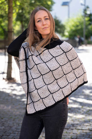 Elvira poncho Opskrift