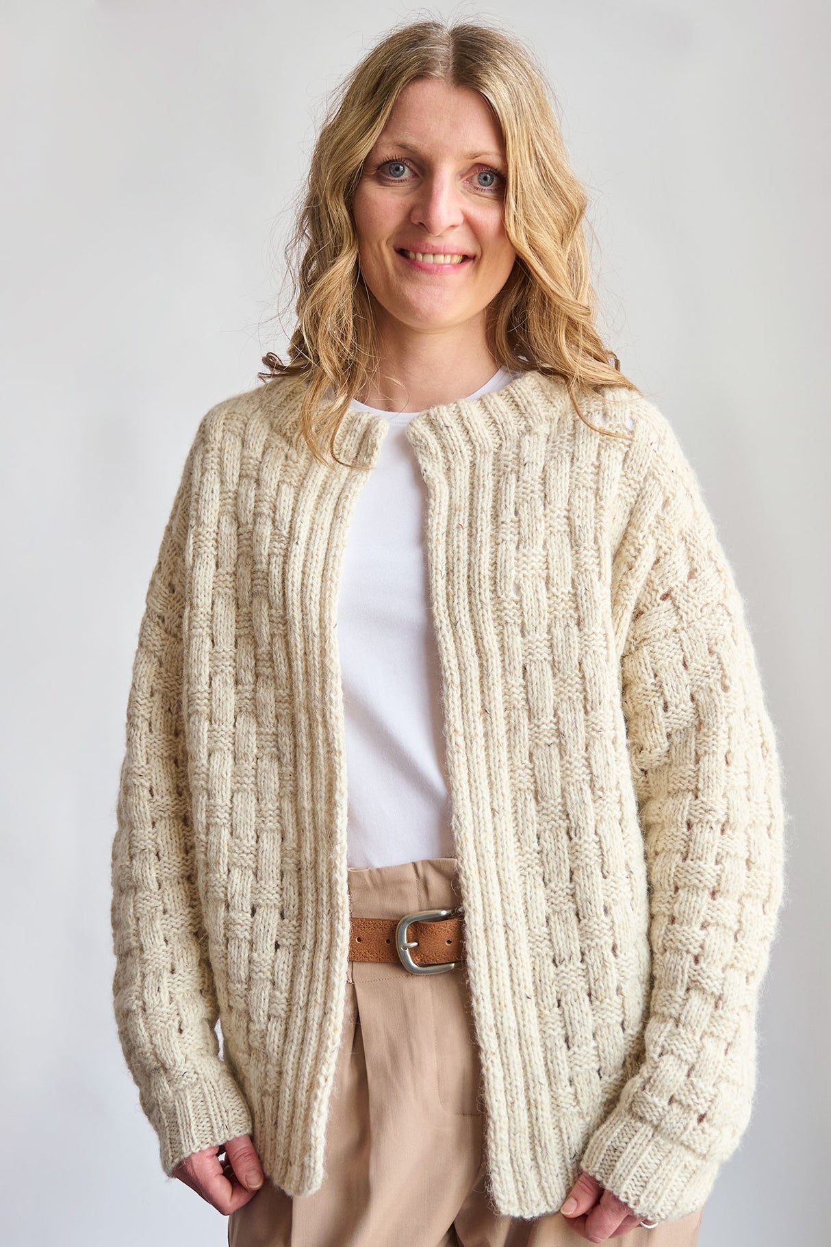 Cardigan i fletmønster