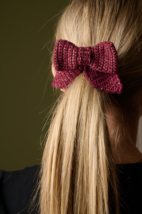 Hæklet sløjfe - Shiny Style