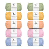 ANYDAY Cotton 8/4 Colorbag 10-pak