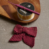 Hæklet sløjfe - Shiny Style