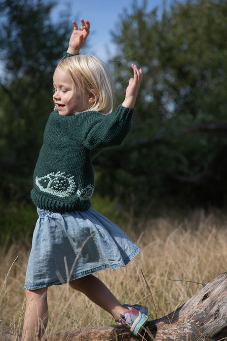 Pindsvine-sweater til børn Opskrift - WWF x Mayflower