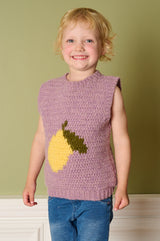 Hæklet slipover med citron