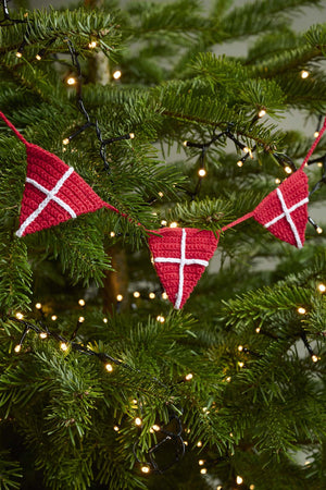 Hæklet Dannebrog Vimpel Opskrift